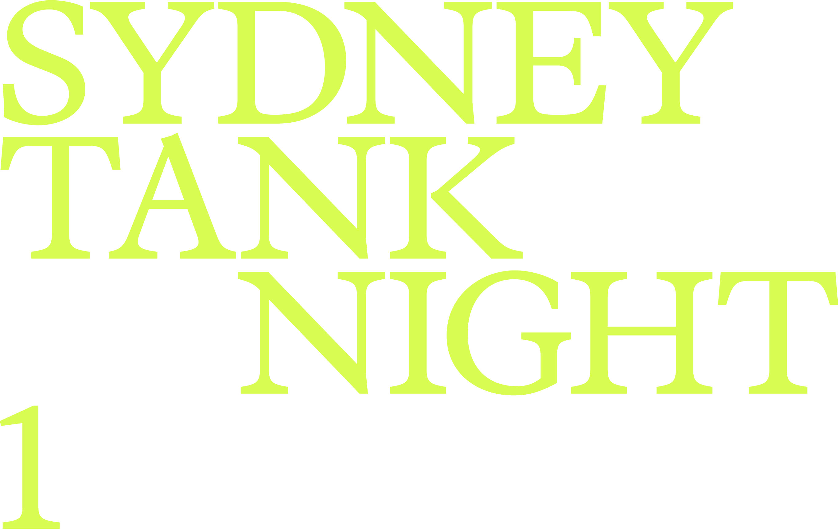 Sydney Tank Night 1